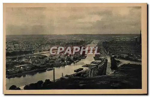 Cartes postales Rouen Vue Generale A panoramic View