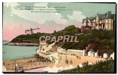 Cartes postales Cote d Emeraude Emerald Coast Dinard La Digue et la Pointe du Moulinet G F The Dike and the Poin