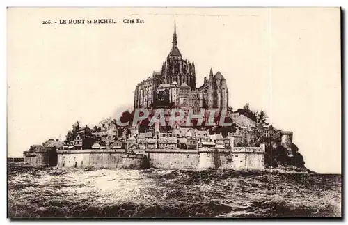 Cartes postales Le Mont Saint Michel Cote Est