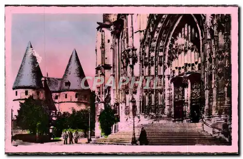 Ansichtskarte AK Beauvais La Cathedrale et le Palais de Justlce