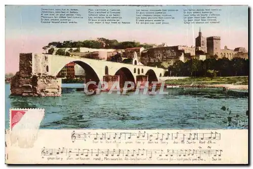 Cartes postales Avignon Le Pont Saint Beuezet et sa chanson legendaire