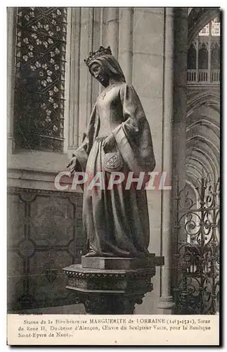 Cartes postales Statue de la Bir heurease Marguerite de Lorraine Rene II Duchesse d Alencon Ceuvie du Sculpteur