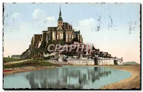 Cartes postales Mont Saint Michel Cote Sud Vue prise a I Est de la Digue