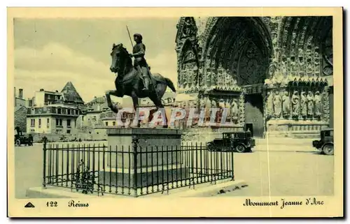 Cartes postales Reims Monument jeanne d Arc