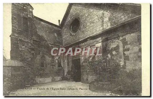 REPRO Paris Facade de I Eglise Saint Julien le Pauvre