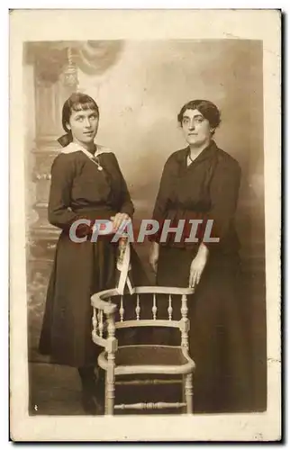 CARTE PHOTO Folklore Femme