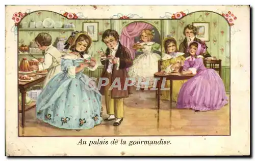 Cartes postales Au palais de la gourmandise Enfants