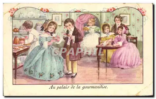 Cartes postales Au palais de la gourmandise Enfants