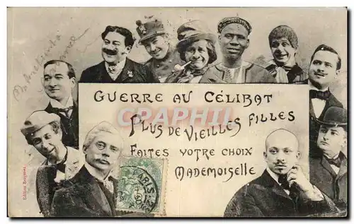 Cartes postales Guerre Au Celibat Plus De Vieilles Filles Faites Votre Choix Mademoiselle