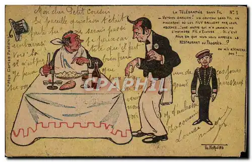 Cartes postales La Telegrapnie Sans Fil