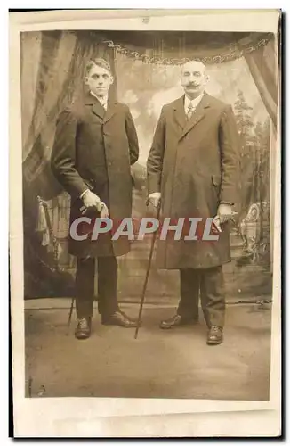 CARTE PHOTO Hommes Folklore