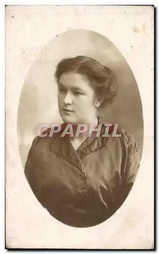 CARTE PHOTO Folklore Femme