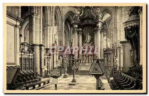 Cartes postales Gand Cathedrale St Bavon Choeur