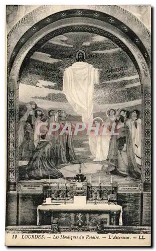 Cartes postales Lourdes Les mosaiques du rosaire L ascension