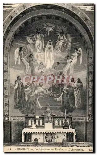 Cartes postales Lourdes Les mosaiques du Rosaire L Assomption
