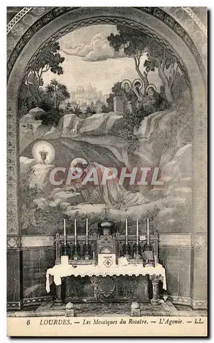 Cartes postales Lourdes Les Mosaiques du Rosaire L Agonie