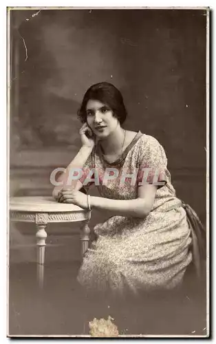 CARTE PHOTO Femme