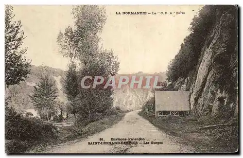 Cartes postales La Normandie La C P A Paris Saint Leonard des Bois Les Gorges