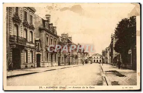 Cartes postales Alencon Avenue de la Gare