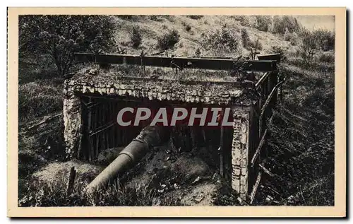 Cartes postales Verdun Piece De Marine De 240 Ravin Des Grands Houyers Pres Du Fort De Vaux Militaria