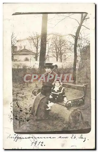 CARTE PHOTO Femme et enfant Bremen