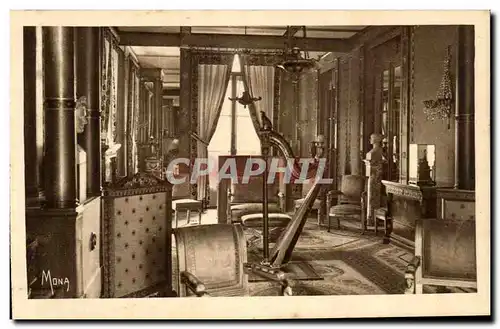 Ansichtskarte AK Chateau De La Malmaison Salon de la Musique The music room Harpe