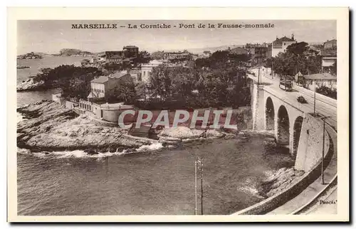 Cartes postales Marseille La Corniche Pont de la Fausse Monnaie