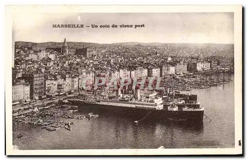 Cartes postales Marseille Un coin du vieux port Bateaux