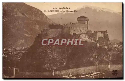 Cartes postales Les Pyrenees Lourdes Le Chateau Fort