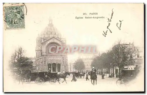 Cartes postales Paris Eglise Saint Augustin