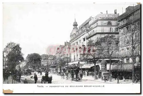 Ansichtskarte AK Paris Perspective Du Boulevard Bonne Nouvelle