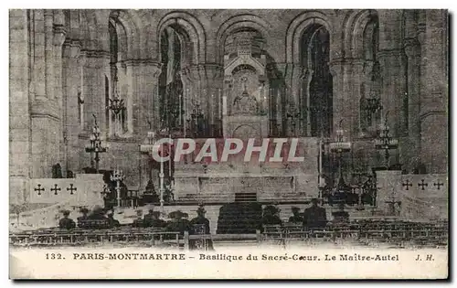 Cartes postales Paris Montmartre Basilique du Sacre Coeur Le Maitre Autel