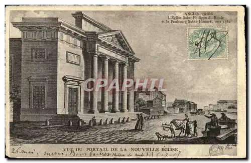 Ansichtskarte AK Ancien Paris L Eglise Saint Philippe du Roule et le Faubourg Saint Honore vers 1780