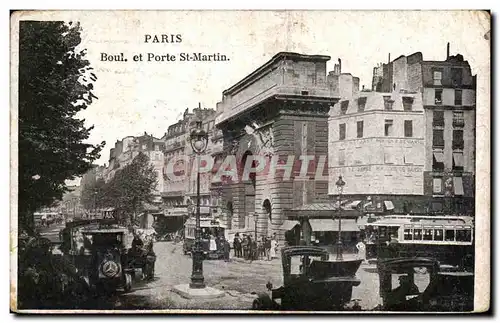 Cartes postales Paris Boul et Porte St Martin