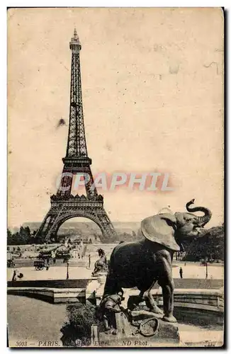 Ansichtskarte AK Paris Tour Eiffel Elephant