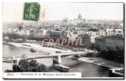 Ansichtskarte AK Paris Panorama de la Montagne Sainte Genevieve