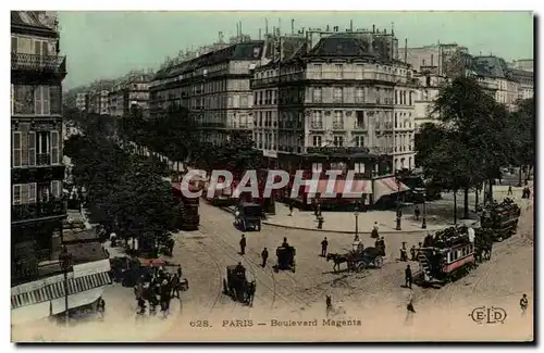 Ansichtskarte AK Paris Boulevard Magenta