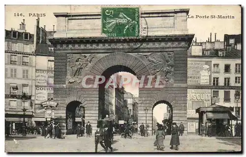 Cartes postales Paris La Porte St Martin