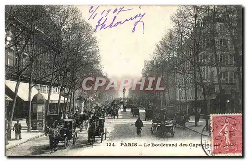 Cartes postales Paris Le Boulevard des Capucines