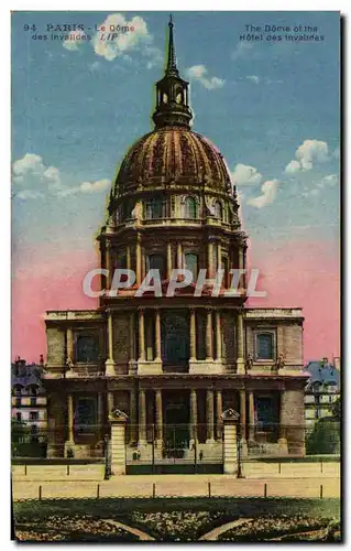 Ansichtskarte AK Paris Le Dome des Invalldes LIP The Dome of the Hotel des Invatides