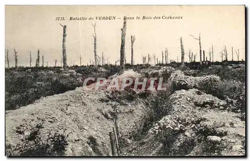 Ansichtskarte AK Bataille de Verdun Dans le Bois des Corbeaux Militaria Tranchees