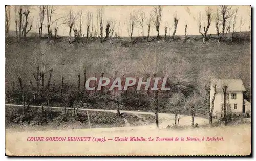 Ansichtskarte AK Coupe Gordon Bennett 1905 Circuit Michelin Le Tournant de la Remise a Rochefort Course Automobil