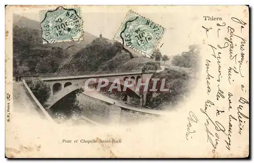 Cartes postales Pont et Chapelle Saint Roch Thiers