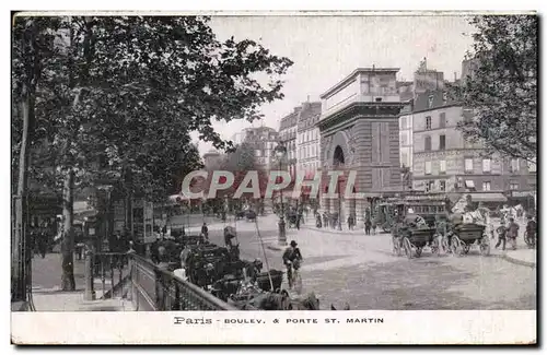 Ansichtskarte AK Paris Boulev   Porte St Martin