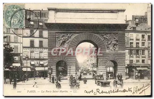 Cartes postales Paris La Porte Saint Martin