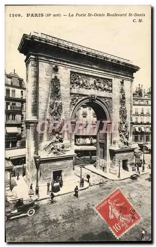 Ansichtskarte AK Paris La Porte St Denis Boulevard St Denis