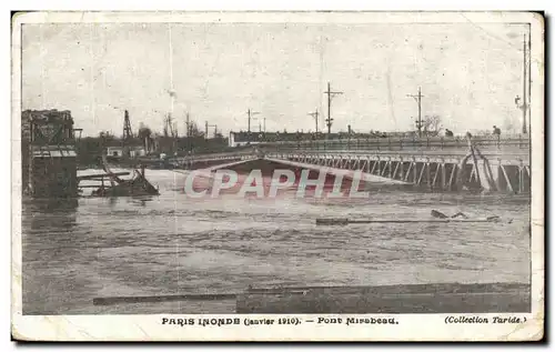 Ansichtskarte AK Paris Inonde Pont Mirabeau