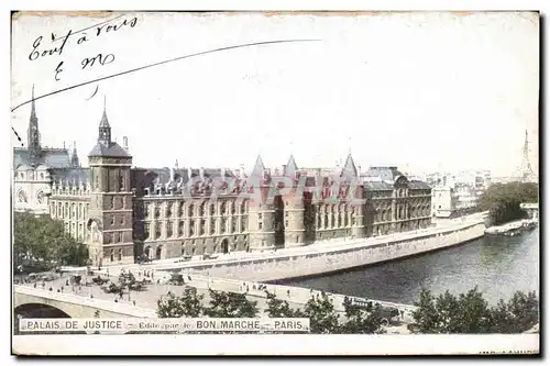 Cartes postales Palais De Justice Edite par le Bon Marche Paris