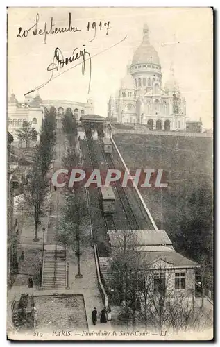 Cartes postales Paris Funiculaire du Sacre Coeur Montmatre