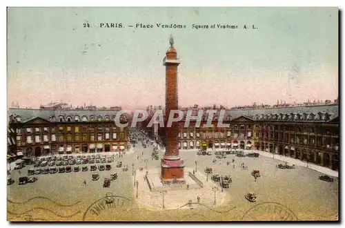 Cartes postales Paris Place Vendome Square of Vendome